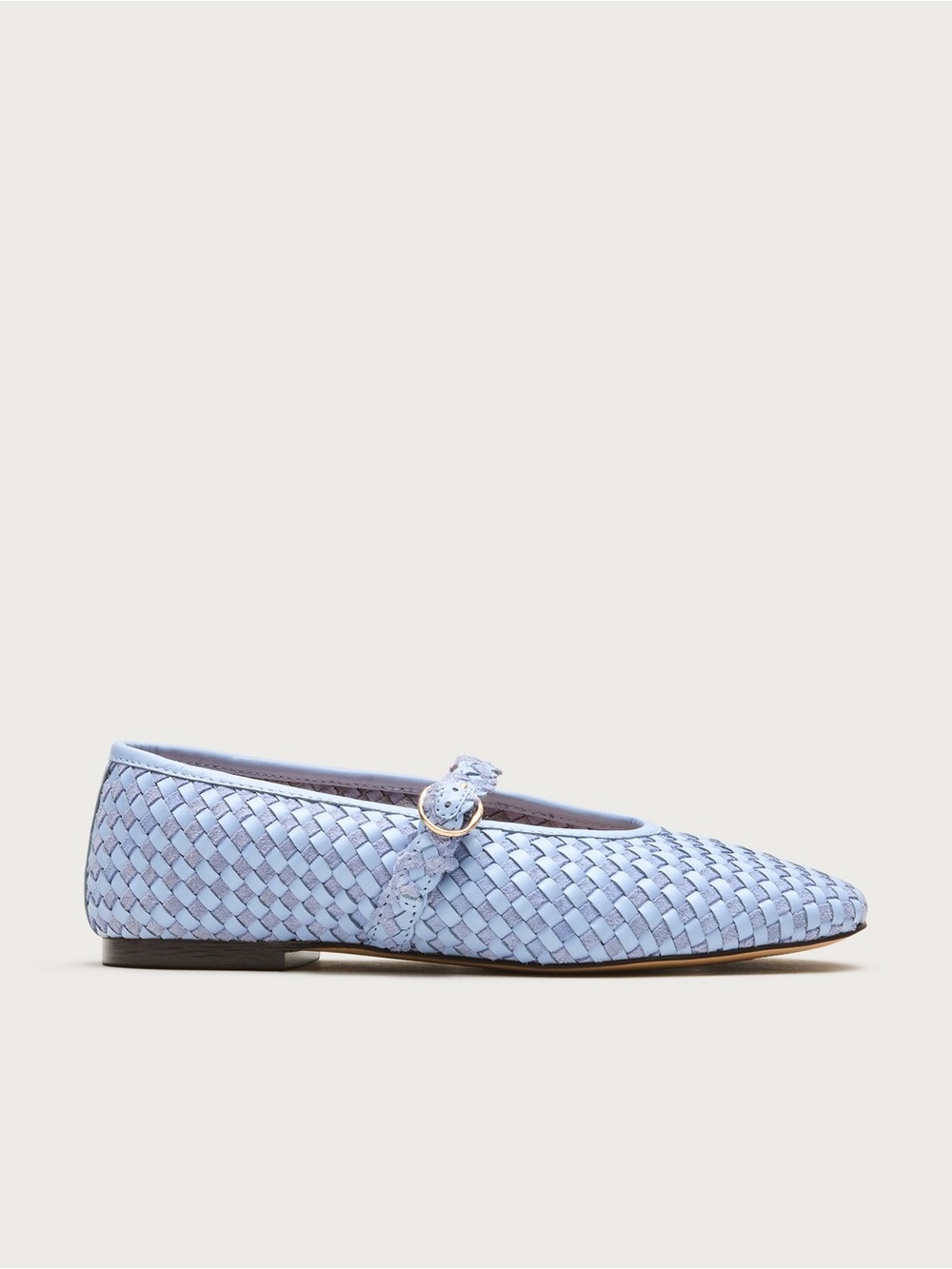 J CREW WOVEN LEATHER AND SUEDE BALLET MARY JANE FLATS WATERCOLOR
BLUE 7 - Picture 3 of 8